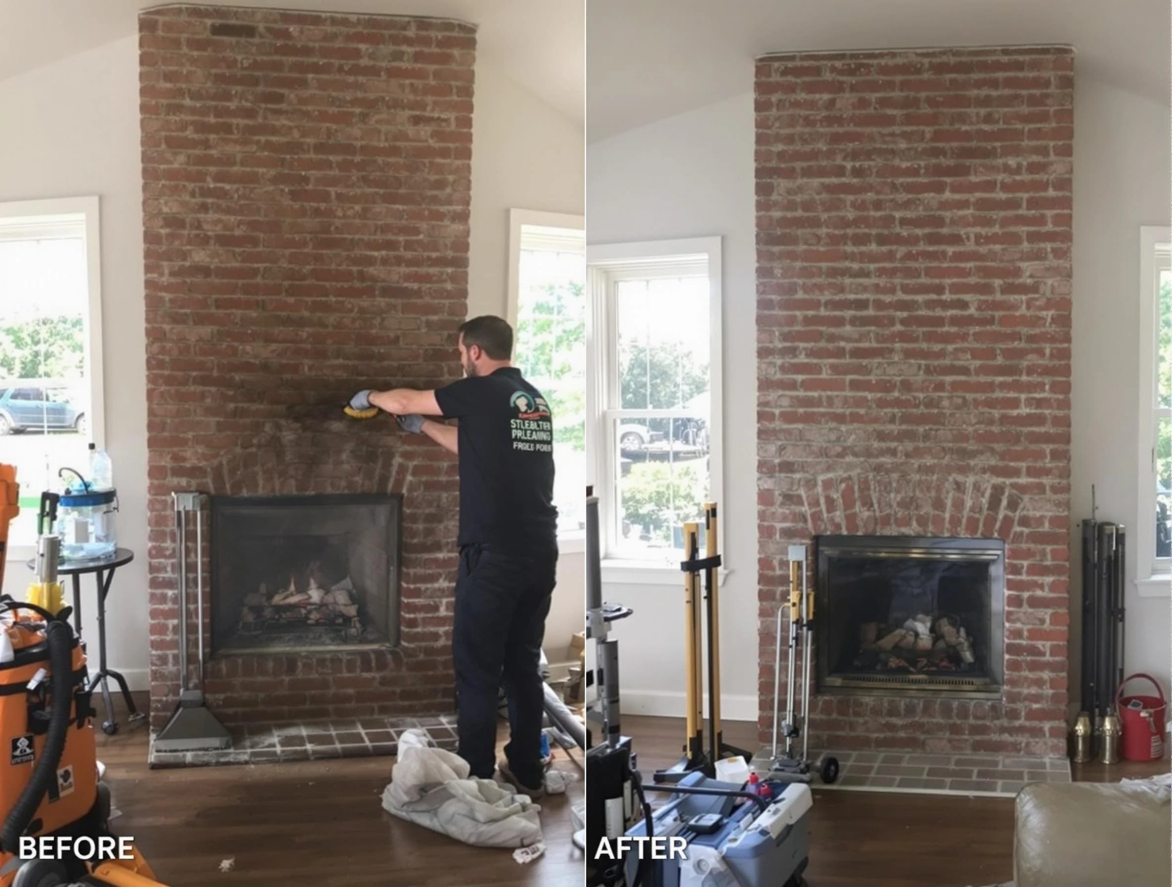 Finished chimney sweeping service by Bountiful Chimney Sweep in Bountiful, UT