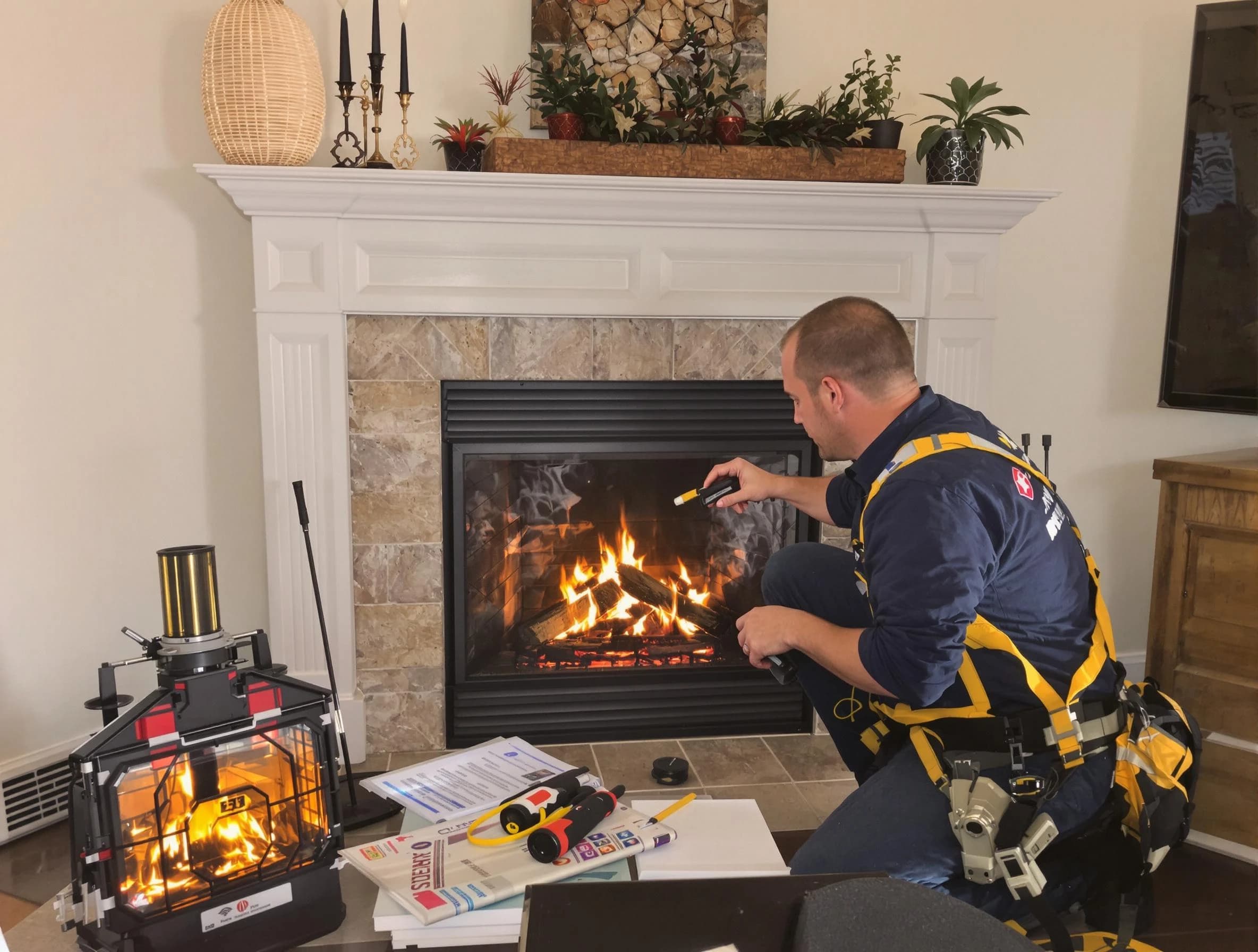 Safety-focused fireplace inspection by Bountiful Chimney Sweep in Bountiful, UT