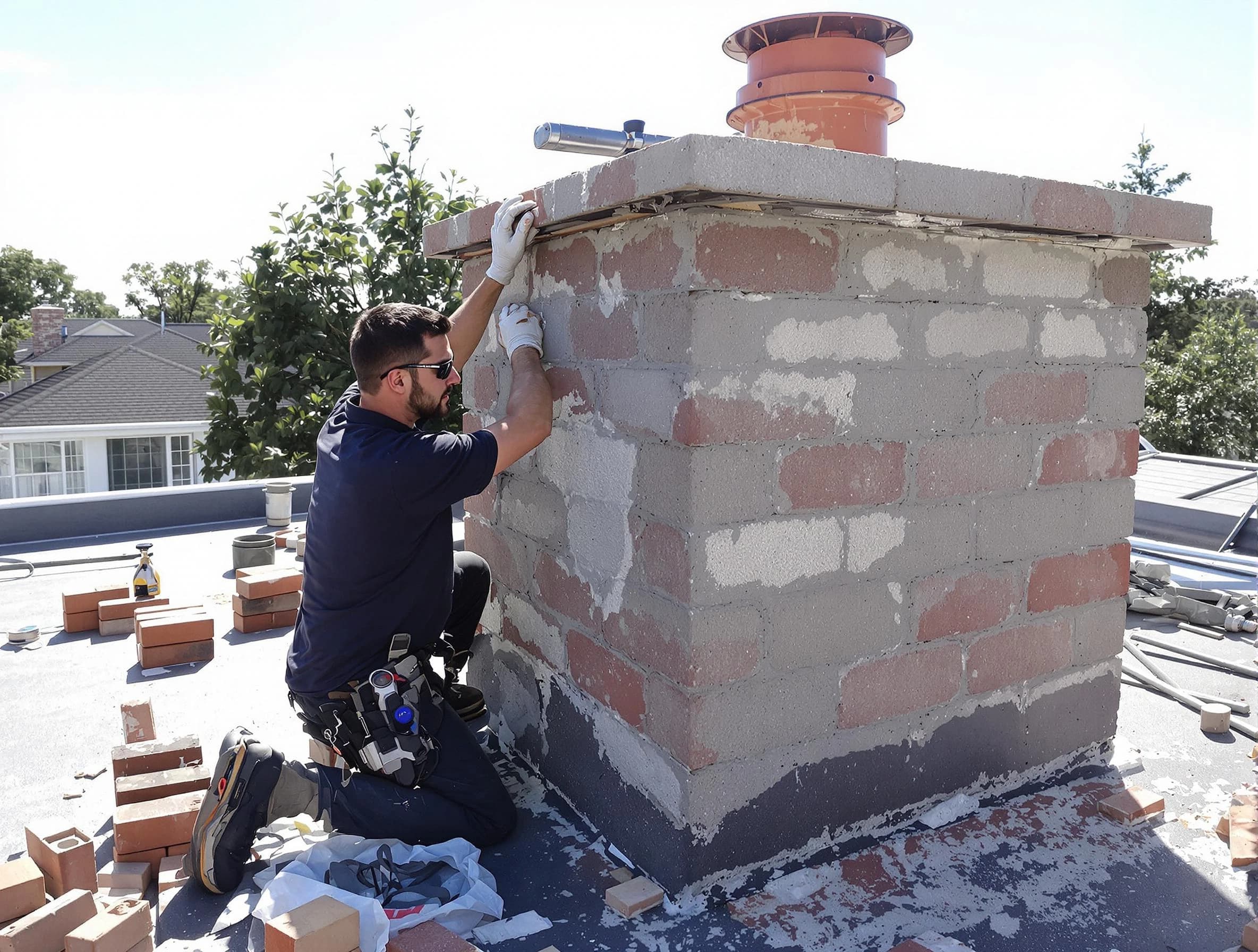 Advanced chimney repair process by Bountiful Chimney Sweep in Bountiful, UT