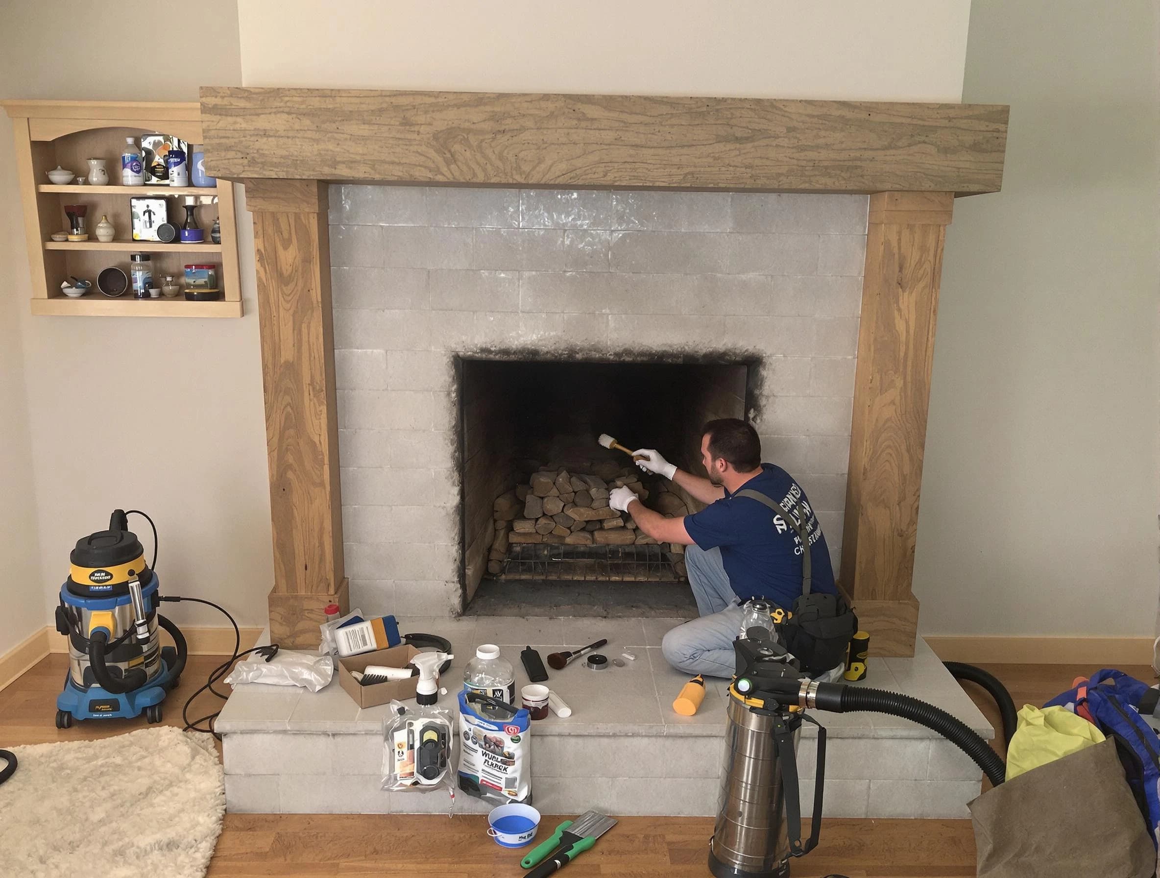 Detailed creosote removal process by Bountiful Chimney Sweep in Bountiful, UT