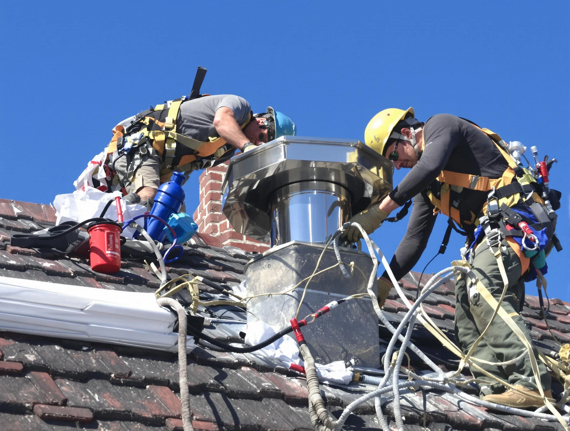 Protective chimney cap installed by Bountiful Chimney Sweep in Bountiful, UT