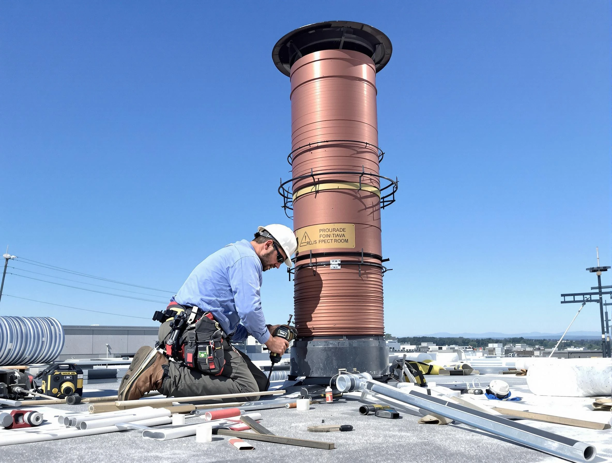 Installed chimney liner by Bountiful Chimney Sweep in Bountiful, UT