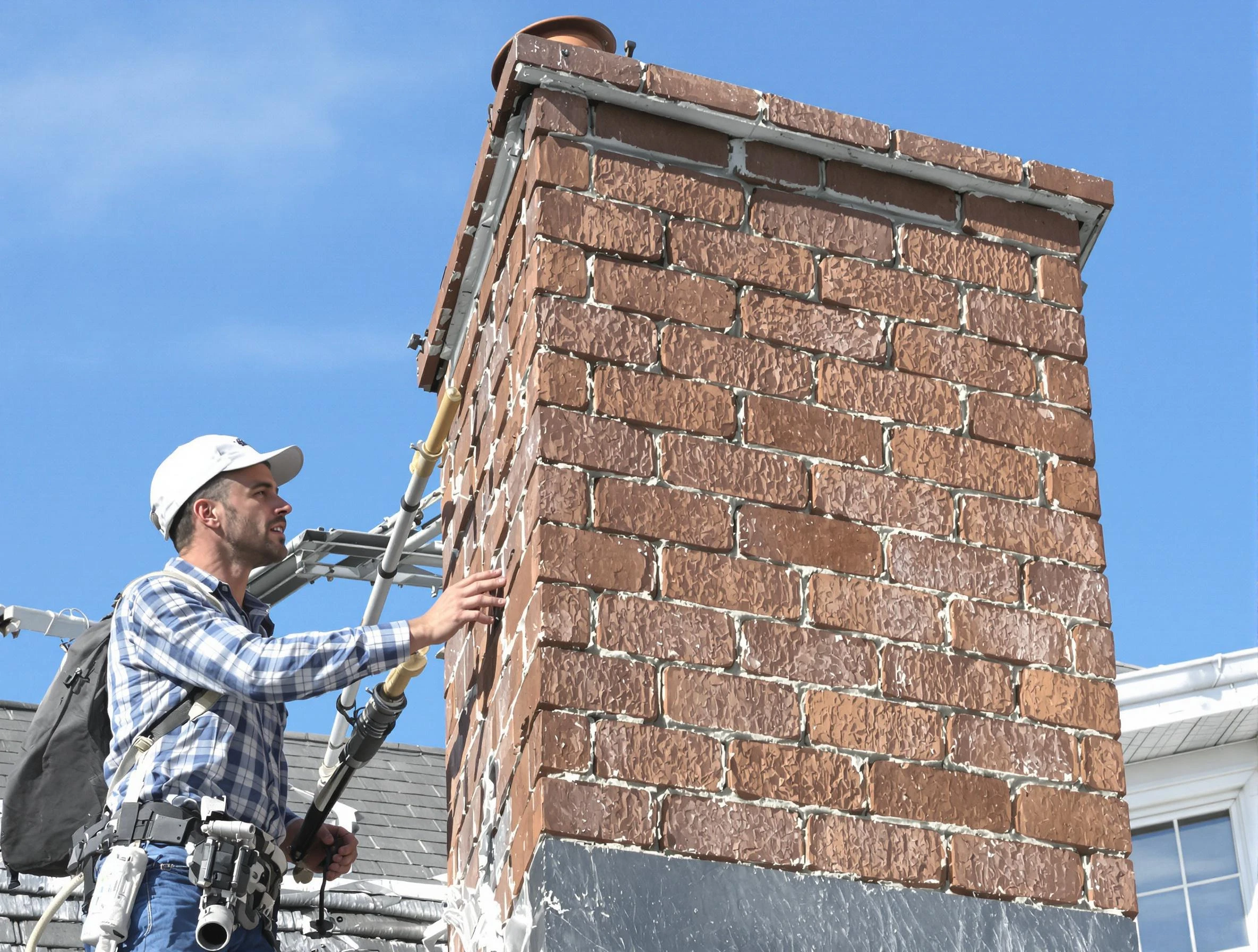 Brickwork for a chimney rebuild by Bountiful Chimney Sweep in Bountiful, UT